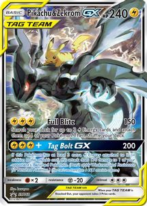Pikachu e Zekrom GX