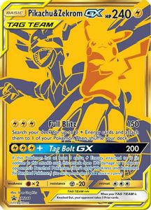 Pikachu e Zekrom GX
